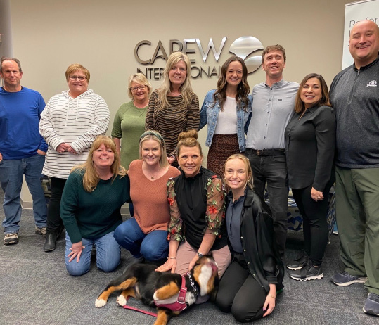 carew-team employees at sales training