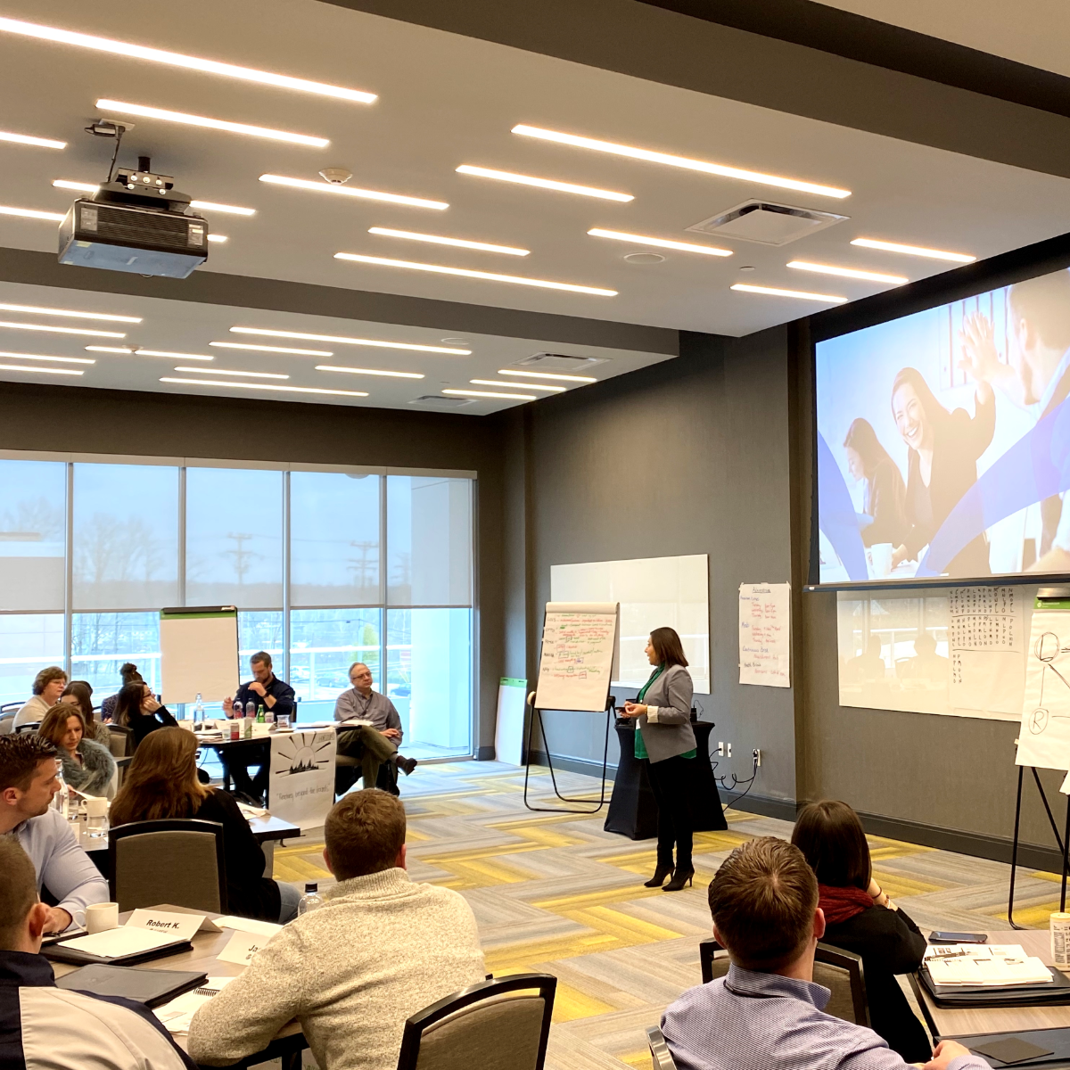 DPS OE employees at sales training