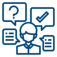Support sales training and certification icon